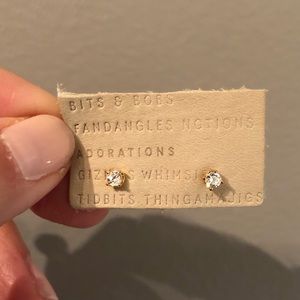 Anthropologie sparkly earring studs